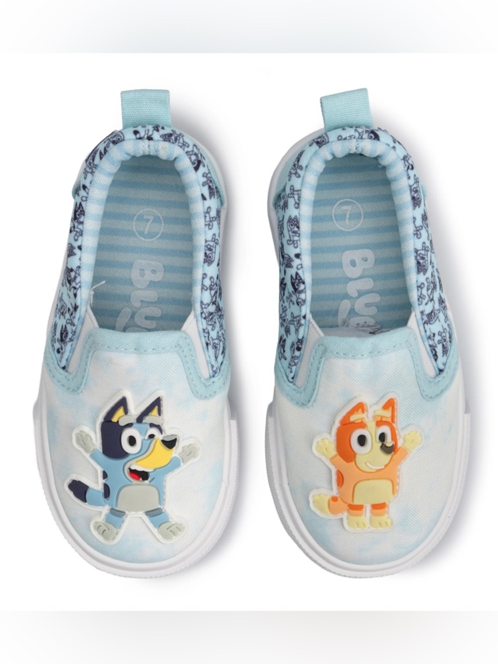 Bluey Toddler Blue Slip-Ons